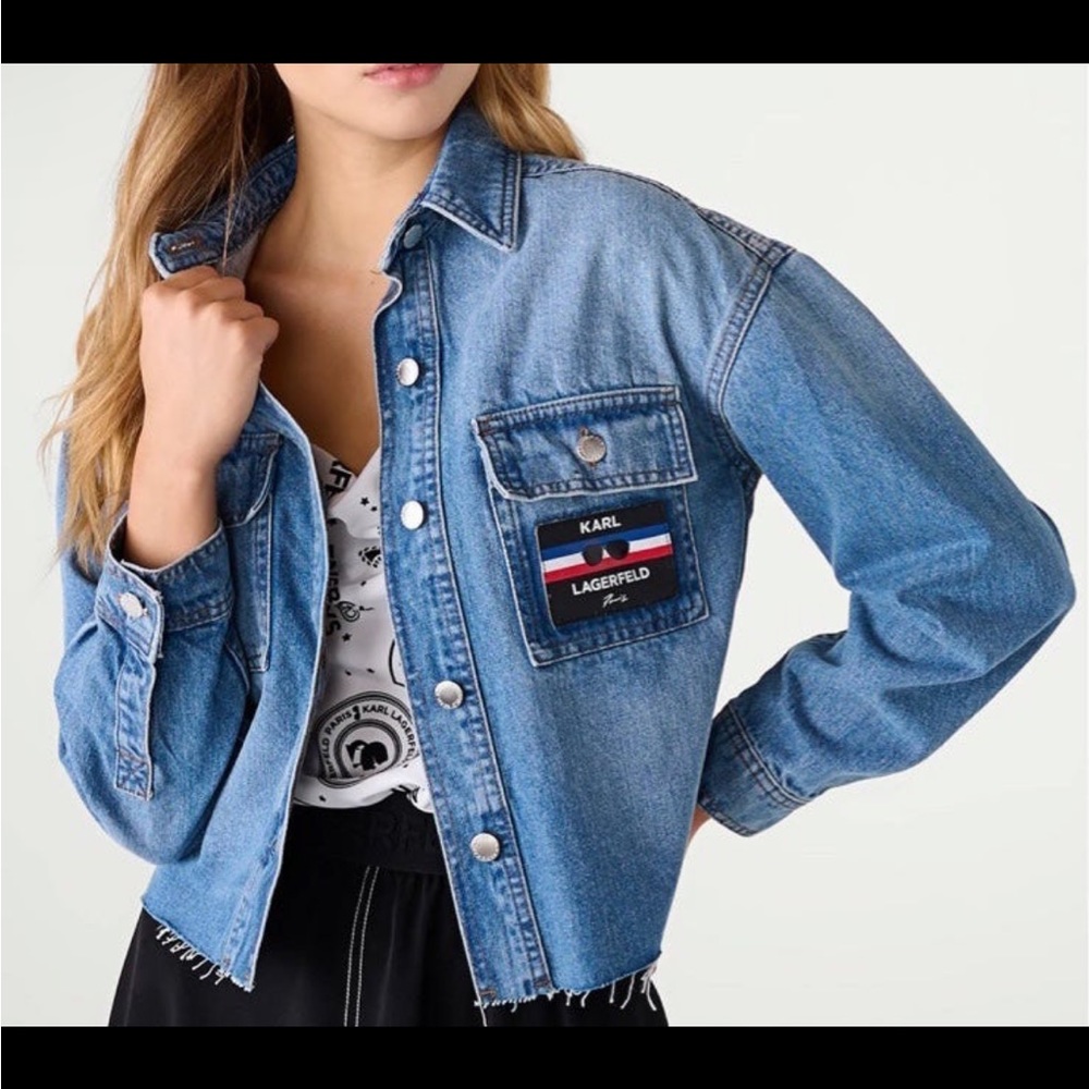 NWT Karl Lagerfeld Denim Jacket